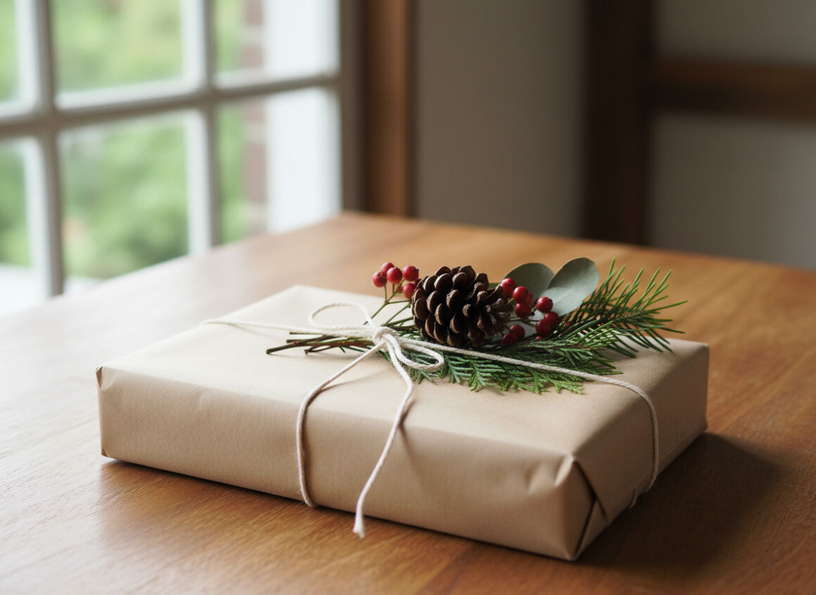 松ぼっくりラッピングイメージ