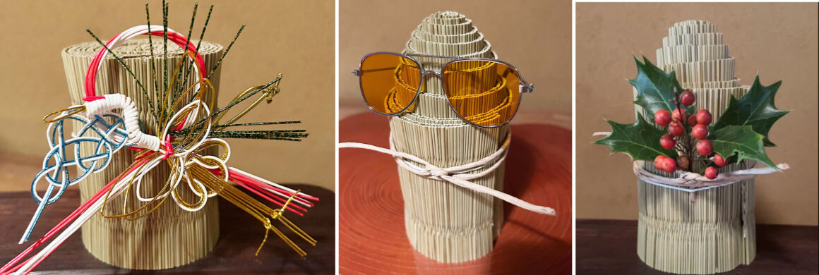 い草消臭デオグラス アレンジ例画像